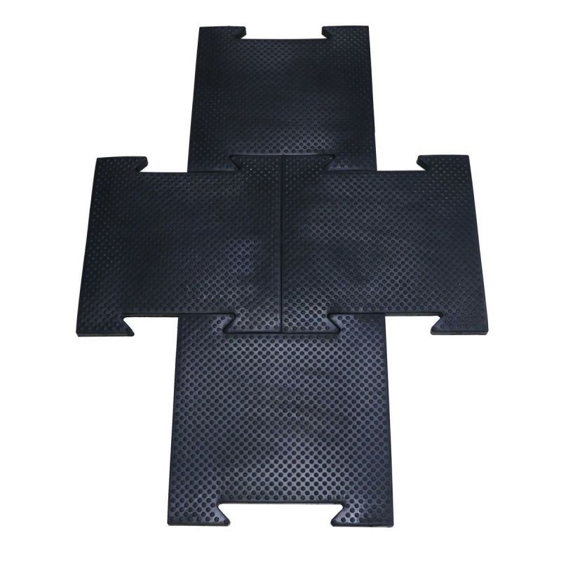 Плитка резиновая (черная) 500x500x30 мм PROFI-FIT