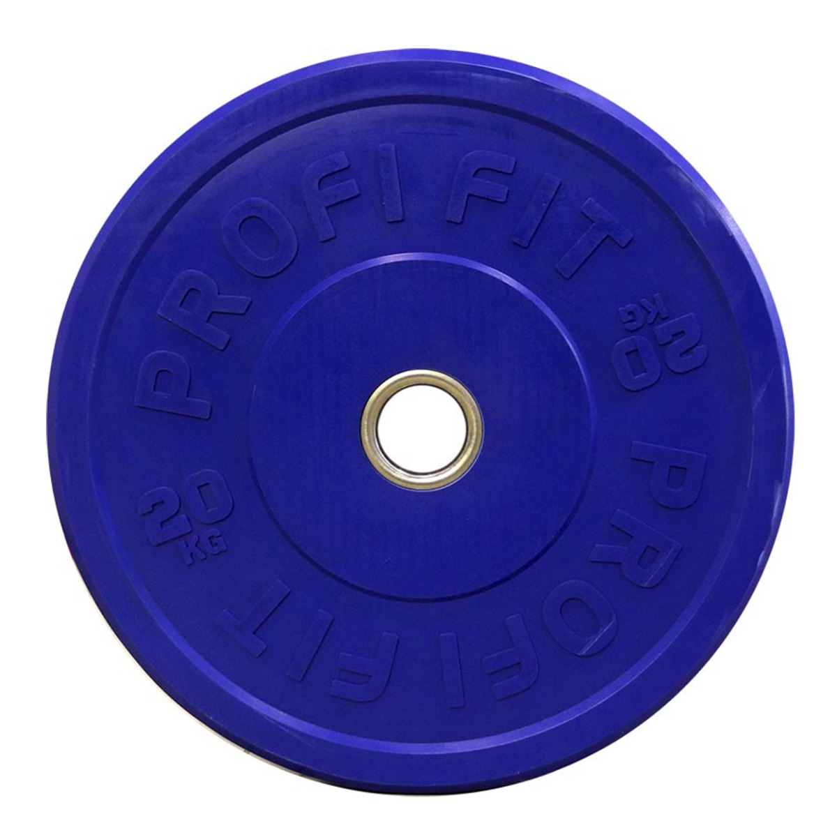Диск для штанги каучуковый, цветной D51 мм PROFI-FIT 20 кг