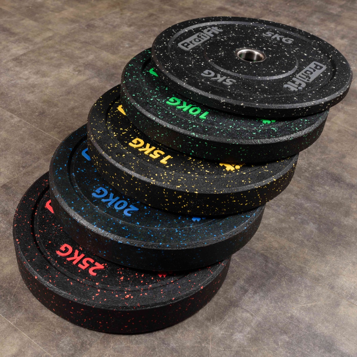 Диск для штанги (резиновая крошка) D51 мм PROFI-FIT 25 кг — изображение 8