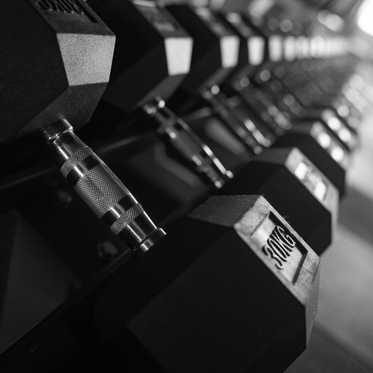 Гантель гексагональная обрезиненная PROFI-FIT 30 кг — изображение 6