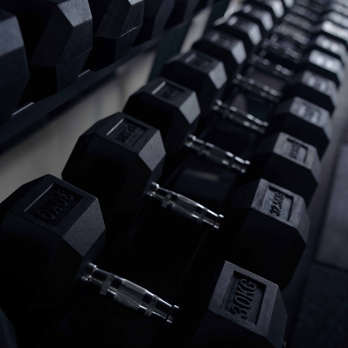 Гантель гексагональная обрезиненная PROFI-FIT 30 кг — изображение 5