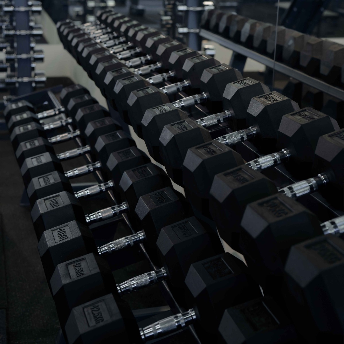 Гантель гексагональная обрезиненная PROFI-FIT 40 кг — изображение 4