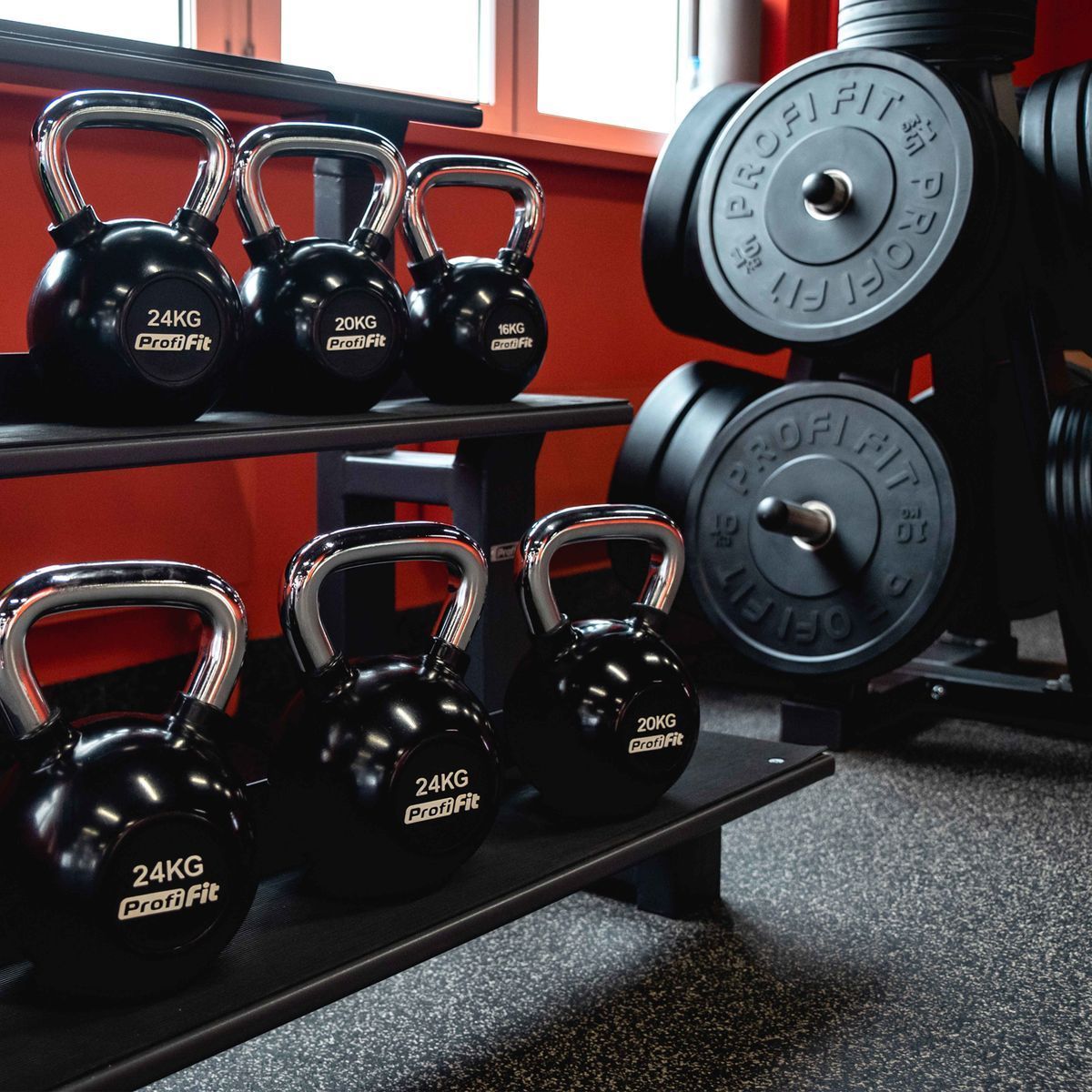 Диск для штанги каучуковый, черный D51 мм PROFI-FIT 20 кг — изображение 2