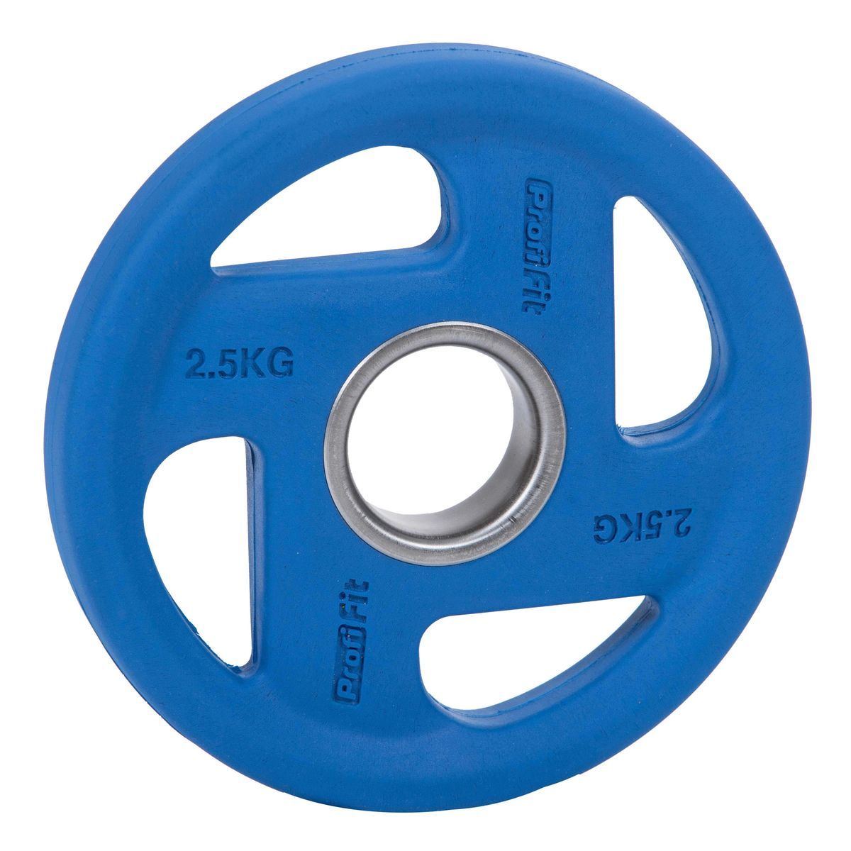 Диск обрезиненный (четыре хвата, цветной) D51 мм PROFI-FIT 2,5 кг