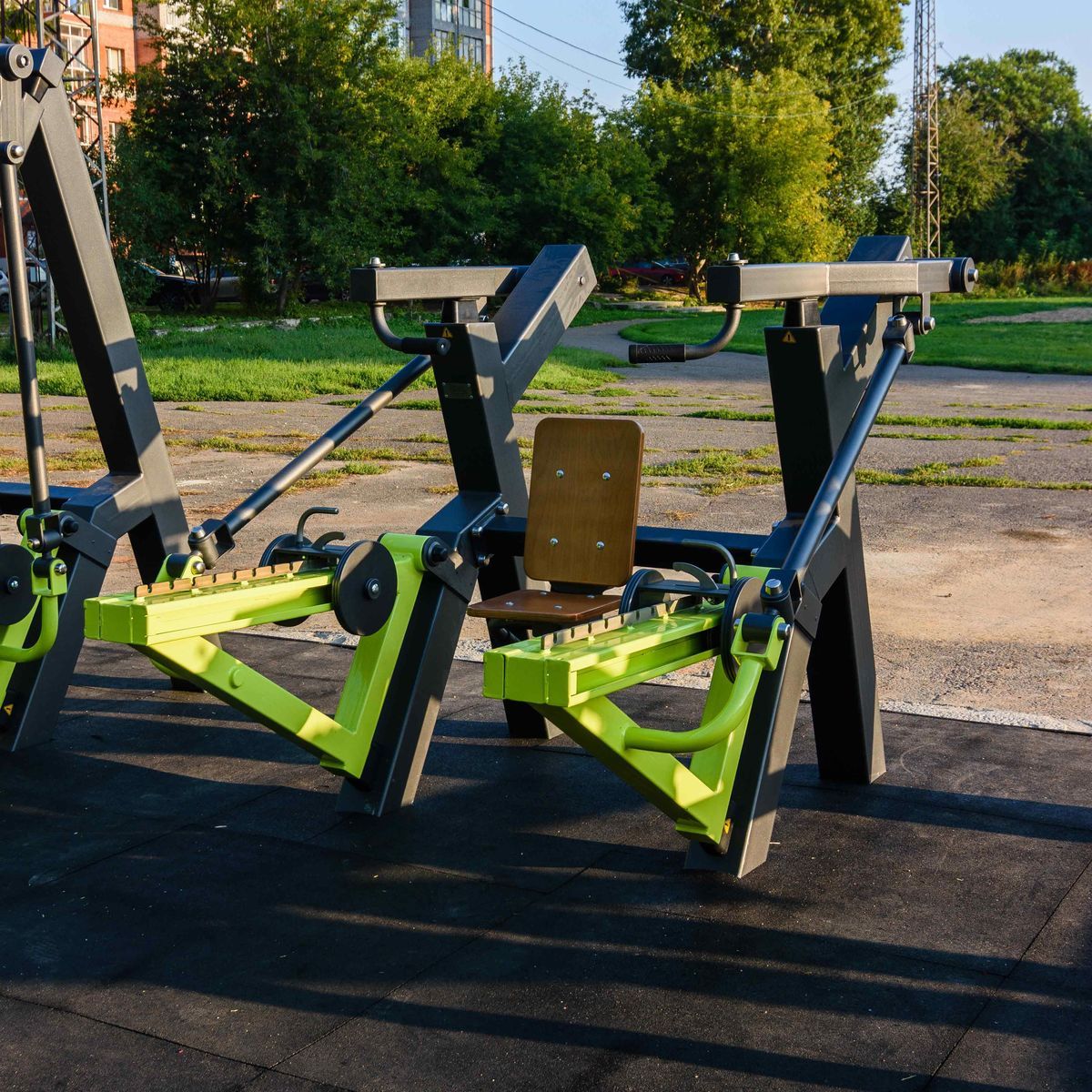 P-1801.1 Уличный тренажер Жим вверх с переменной нагрузкой ZAVODSPORTA — изображение 3