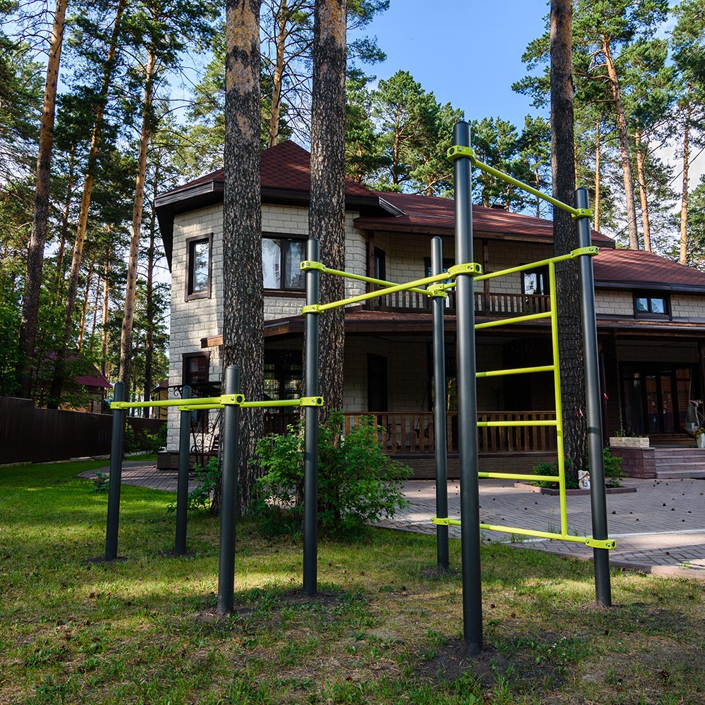 W217 Воркаут (брусья, 3 перекладины, шведская стенка) ZAVODSPORTA — изображение 2