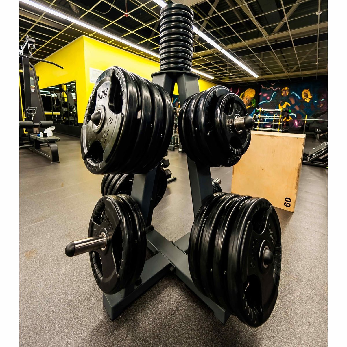 Диск обрезиненный (три хвата, черный) D51 мм PROFI-FIT 1,25 кг — изображение 2