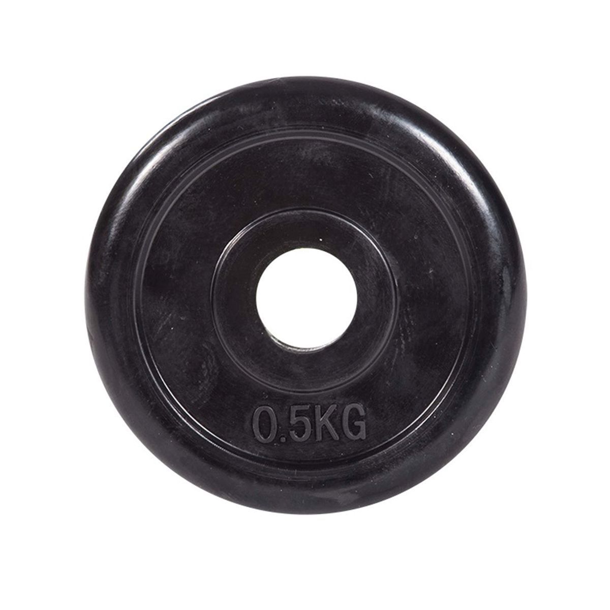 Диск обрезиненный классический, черный D26 мм PROFI-FIT 0,5 кг