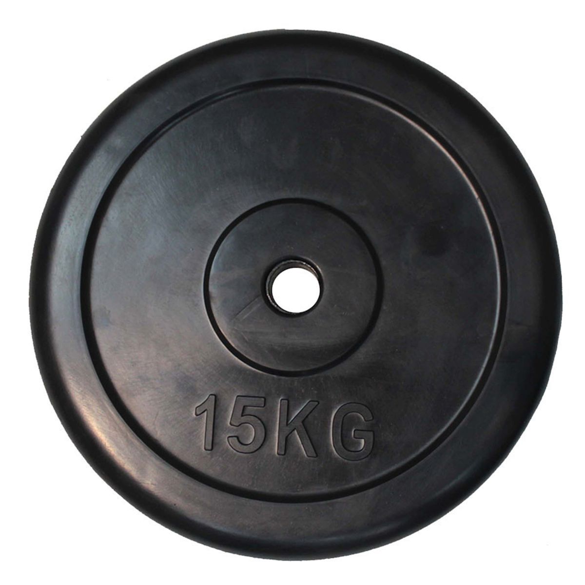 Диск обрезиненный классический, черный D26 мм PROFI-FIT 15 кг
